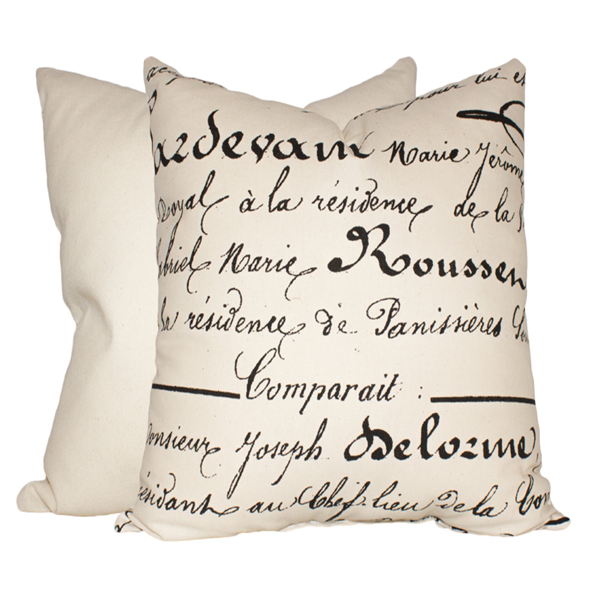 Enscript Pillow