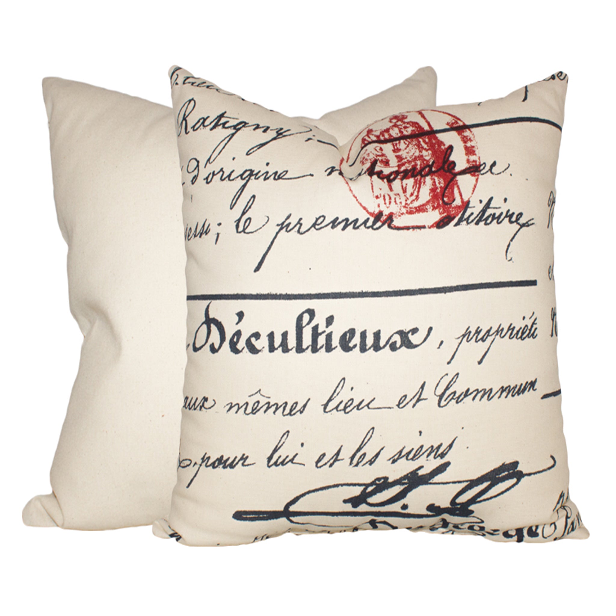 Enscript Pillow
