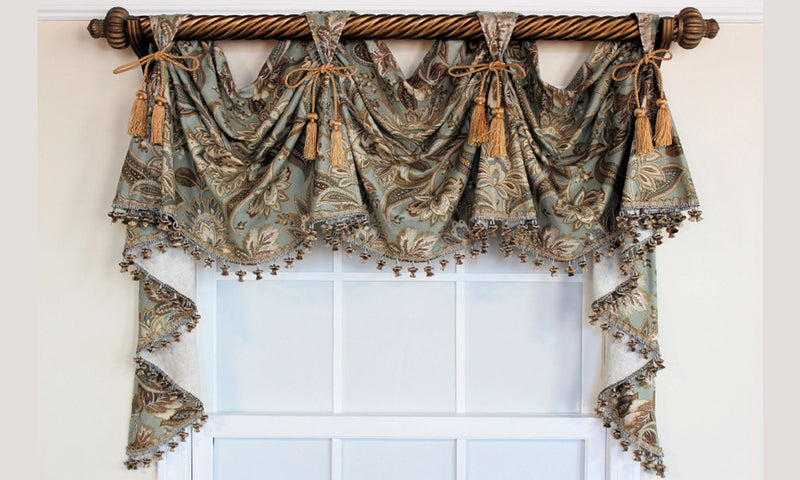 Victory Swag Window Valance | Luxurious and Elegant Window Treatments ...