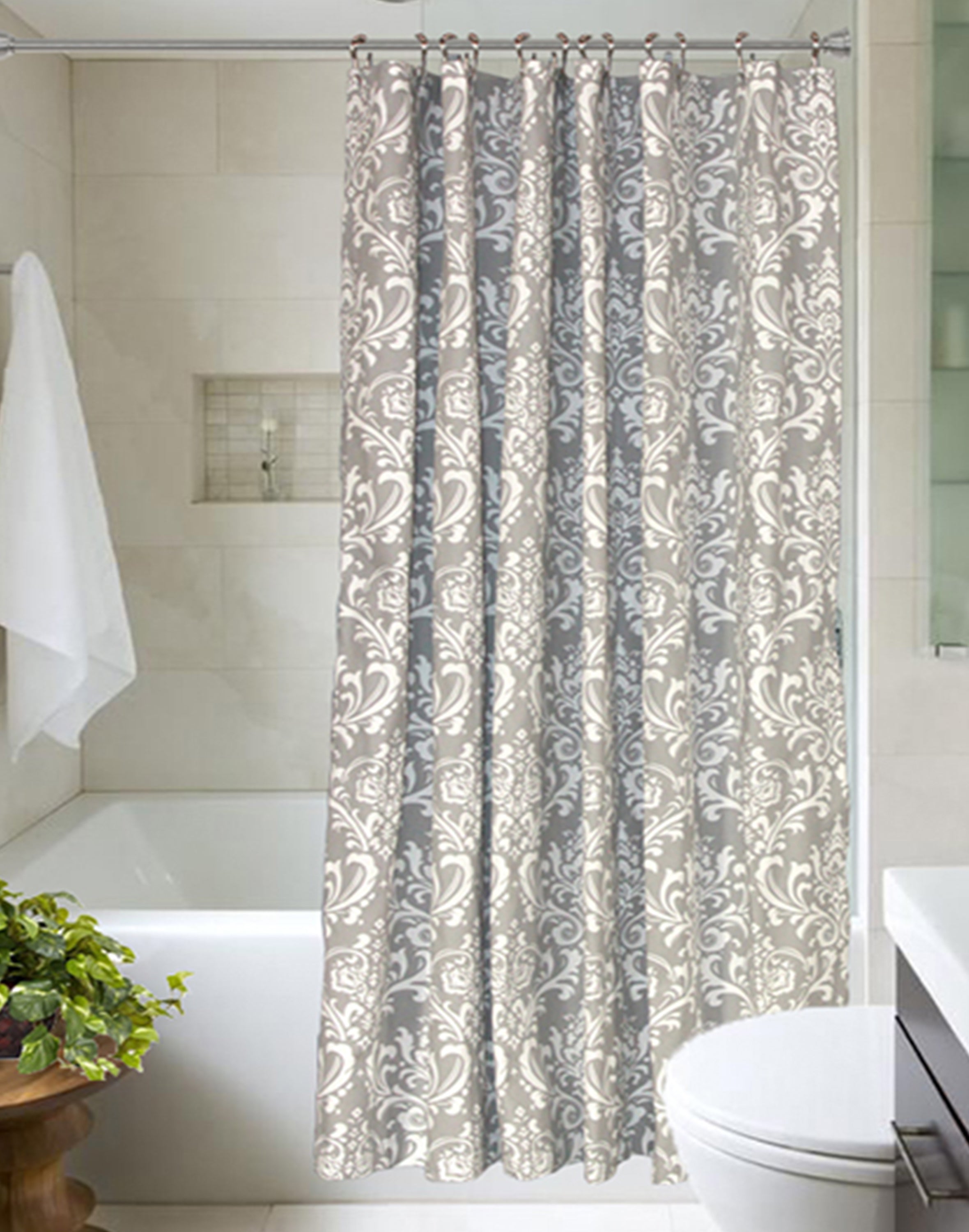 Damask shower store curtain