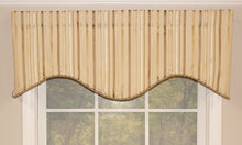 Load image into Gallery viewer, Striped Window Valance, Gold Striped Window Valance, Valance Curtains, Window Treatment Company, Hartford Window Treatment Company, Connecticut Window Treatment Company, Country Curtains